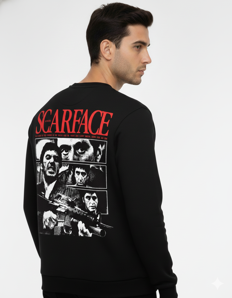 Scarface Graphic Sweatshirt – Classic Gangster Movie Streetwear