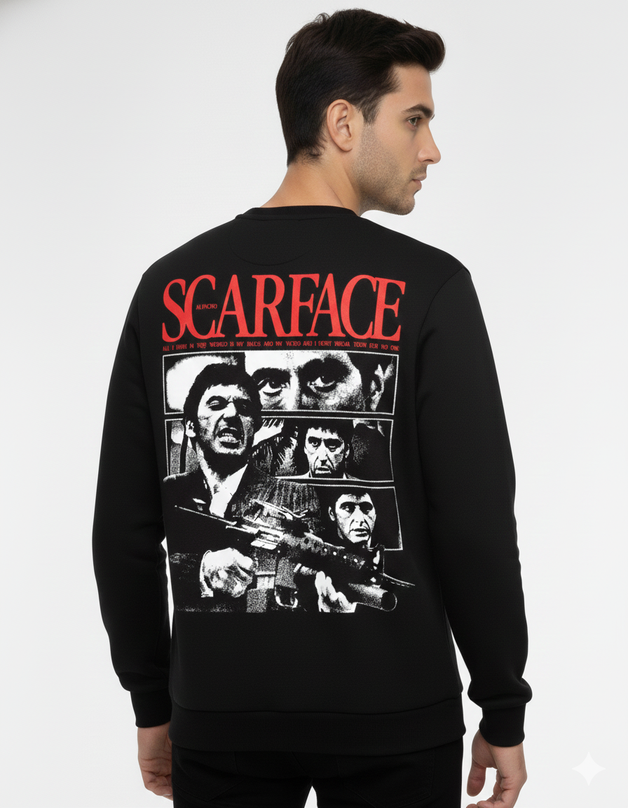 Scarface Graphic Sweatshirt – Classic Gangster Movie Streetwear