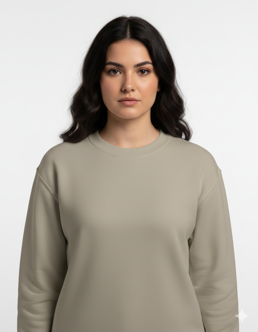 Urdu Graphic Beige Sweatshirt – Girls Streetwear