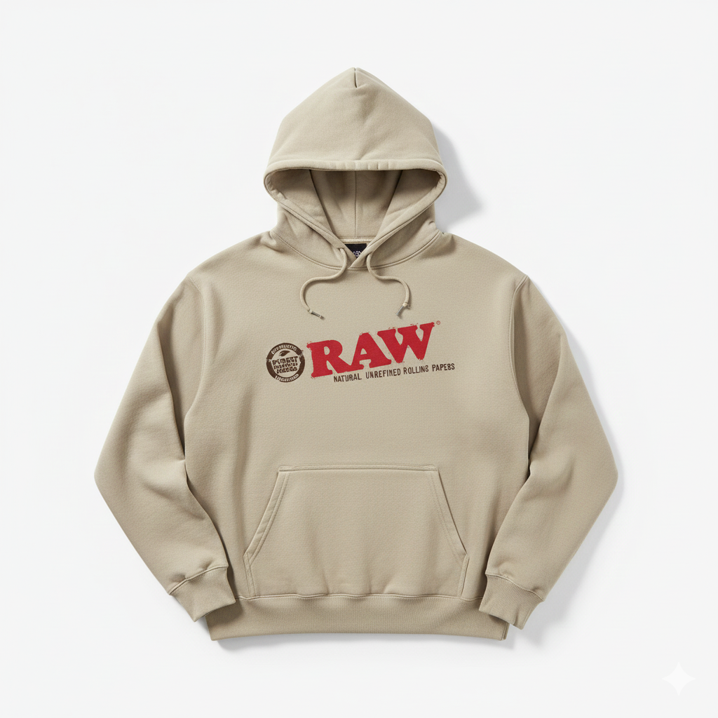 RAW Lifestyle Heavyweight Hoodie - Sand Tan - Premium Streetwear Essential