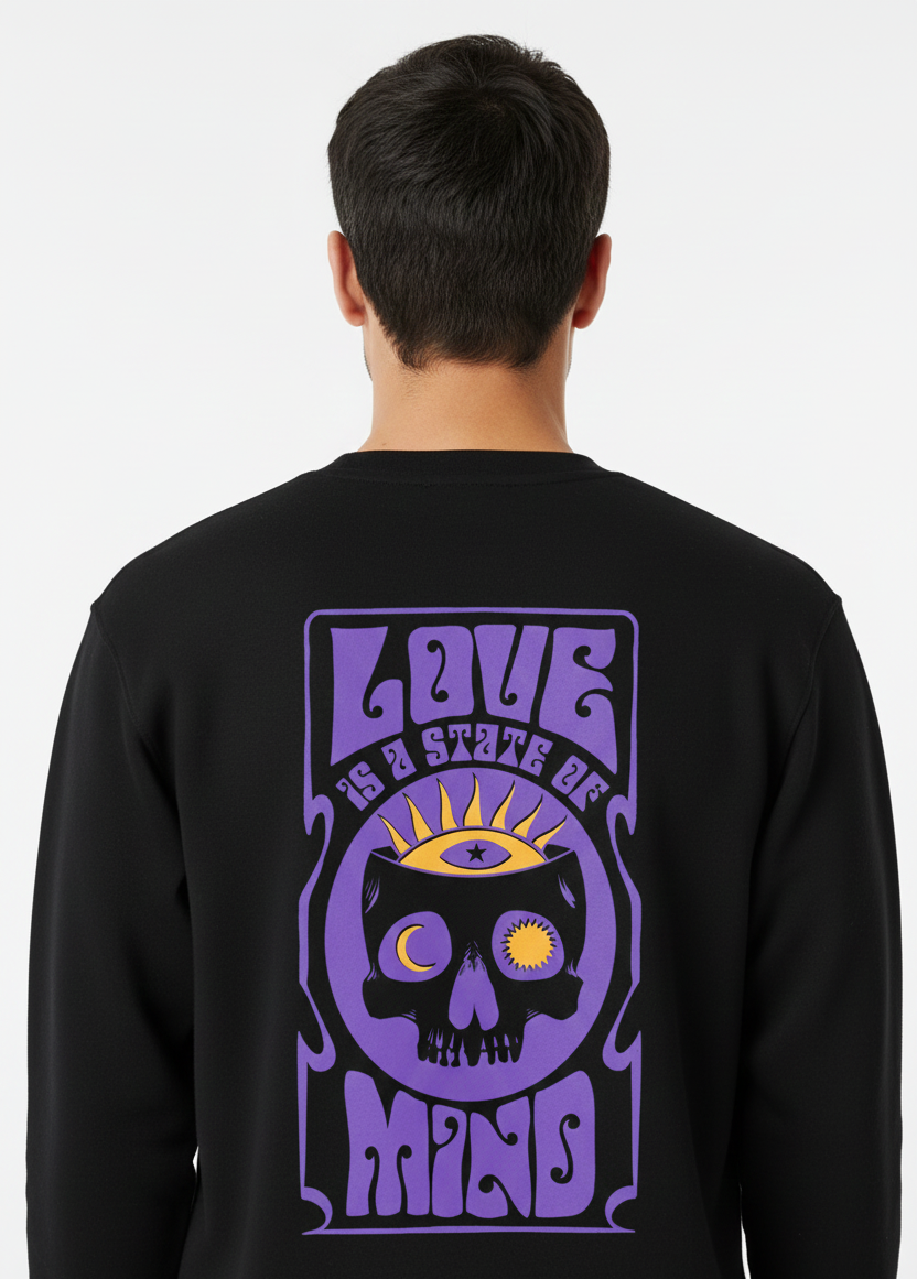 Psychedelic Skull Sweatshirt